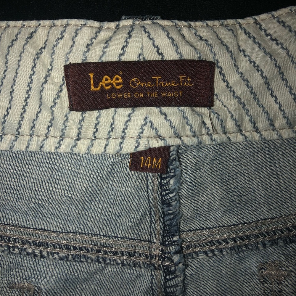 Lee One True Fit Jean Shorts Size 14 - Picture 4 of 4